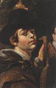 JORDAENS, Jacob Self-portrait among Parents, Brothers and Sisters (detail) sg painting